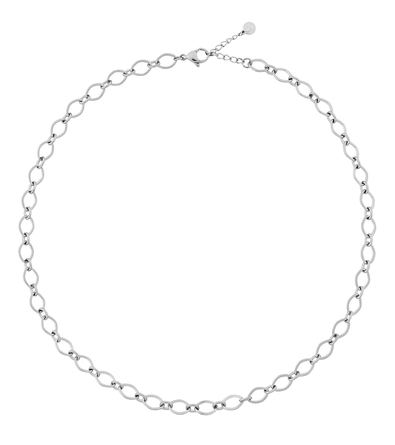 Carreau Chain Necklace Steel