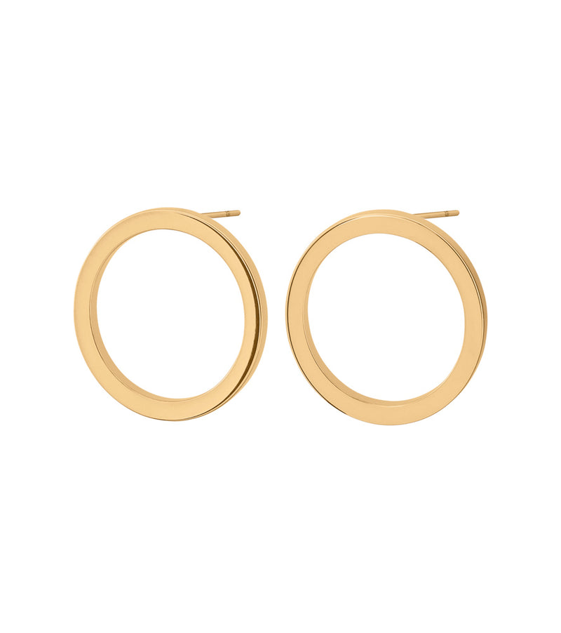 Circle Earrings Small Gold