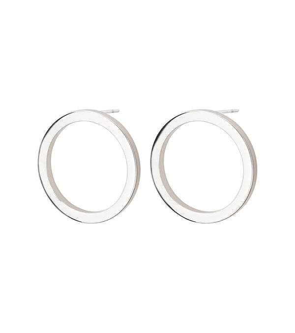 Circle Earrings Small Steel
