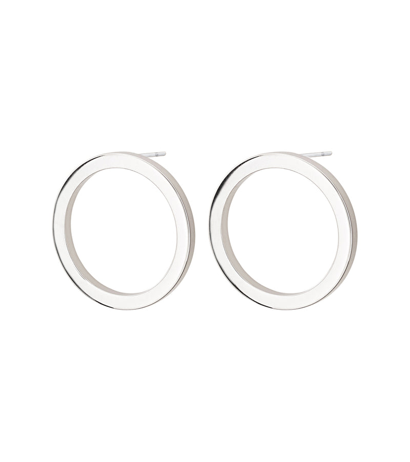 Circle Earrings Small Steel