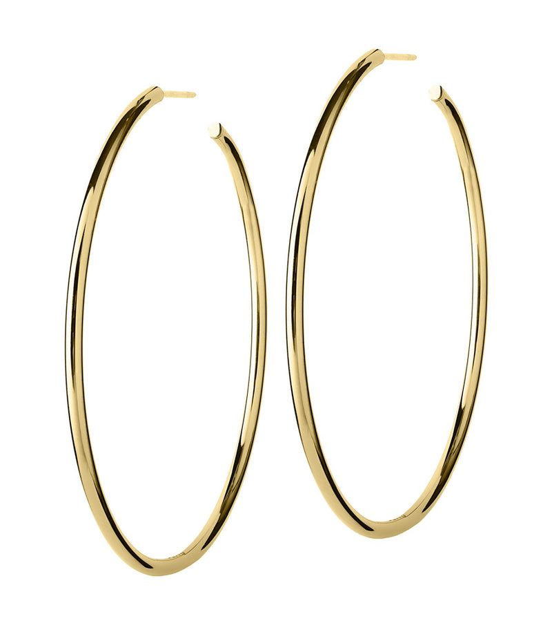 Hoops Earrings Gold Large