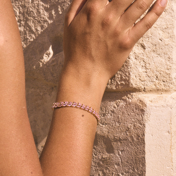 Laurel Bracelet Pink Gold