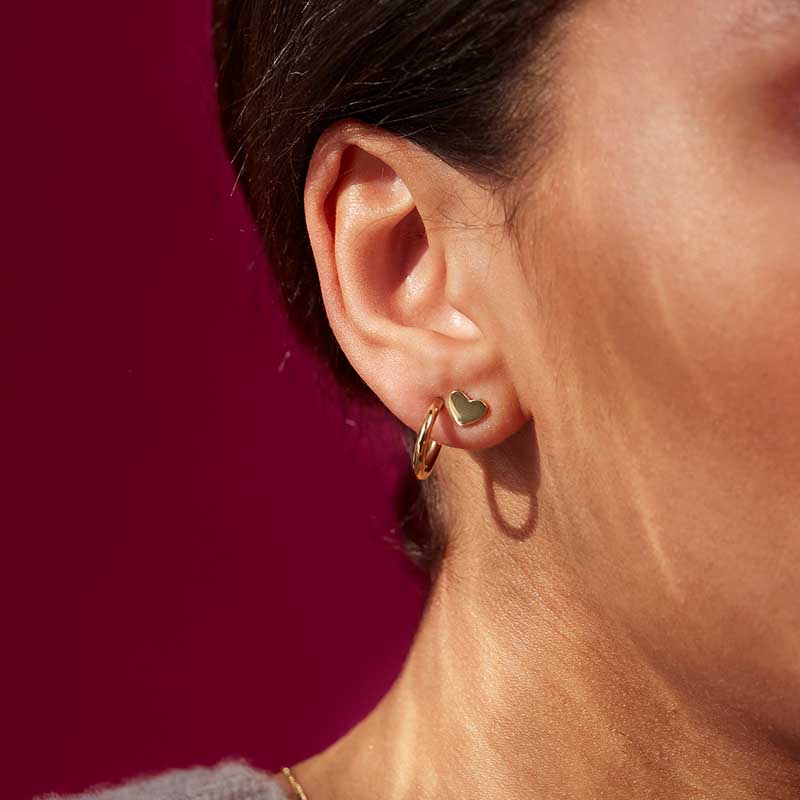 PURE HEART STUDS GOLD