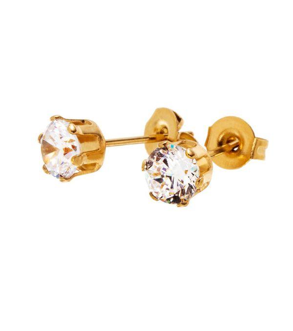 Crown Studs Gold
